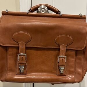Coach Tan Leather Briefcase